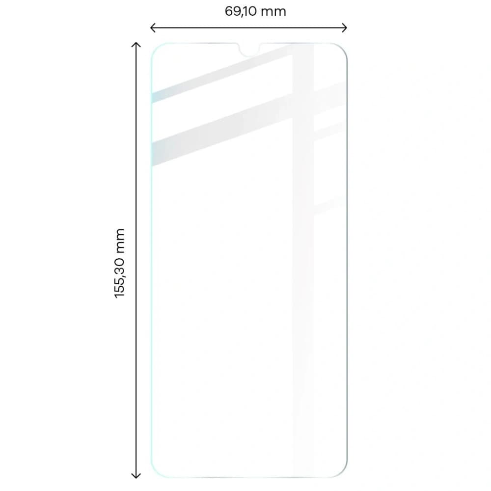 Bizon Glas Klares gehärtetes Glas - 3 Stück. + Linsenglas Samsung Galaxy A13 5G - 2