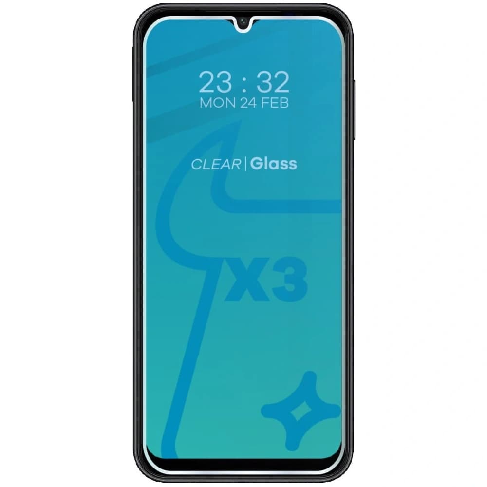 BIZON Clear 2 3x Bildschirmglas + Kameraglas Samsung Galaxy A14 4G/5G M14 - 3