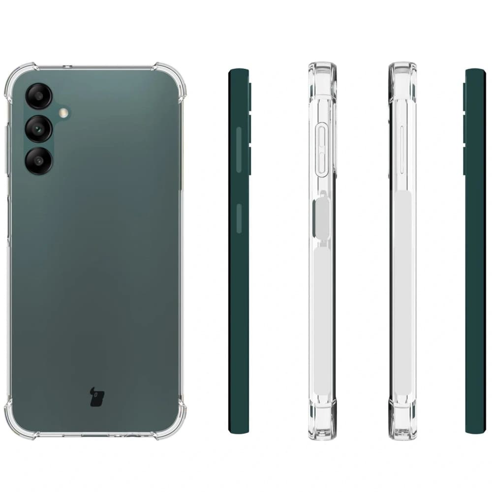 Bizon Case Clear Pack case + 2x screen glass + lens glass Samsung Galaxy A14 4G/5G clear - 4