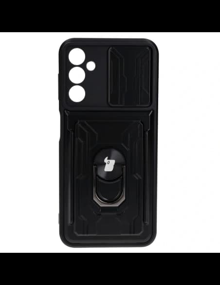 Bizon Case Camshield Card Slot Ring Samsung Galaxy A14 4G/5G black