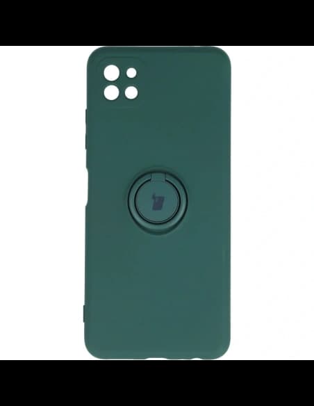 Bizon Case Silicone Ring Samsung Galaxy A22 5G dark green