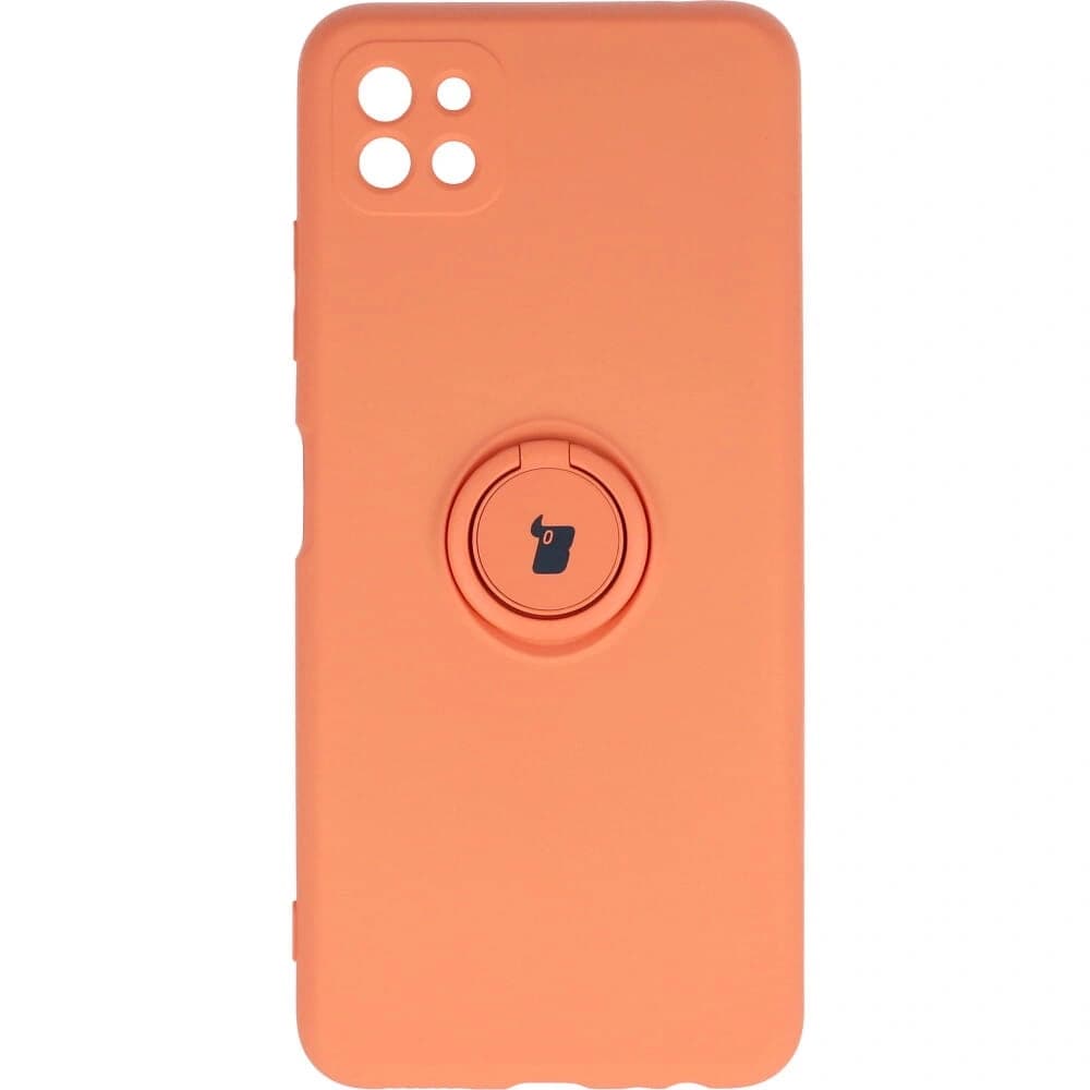 Bizon Case Szilikon Gyűrű Samsung Galaxy A22 5G narancssárga - 1