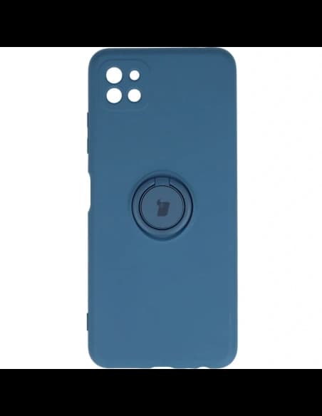 Bizon Case Silicone Ring Samsung Galaxy A22 5G navy blue