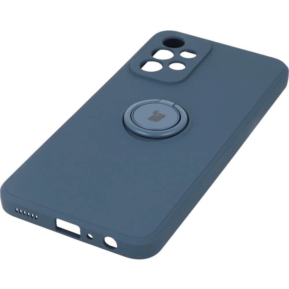 Etui Bizon Case Silicone Ring do Galaxy A23 5G / 4G, granatowe - 2