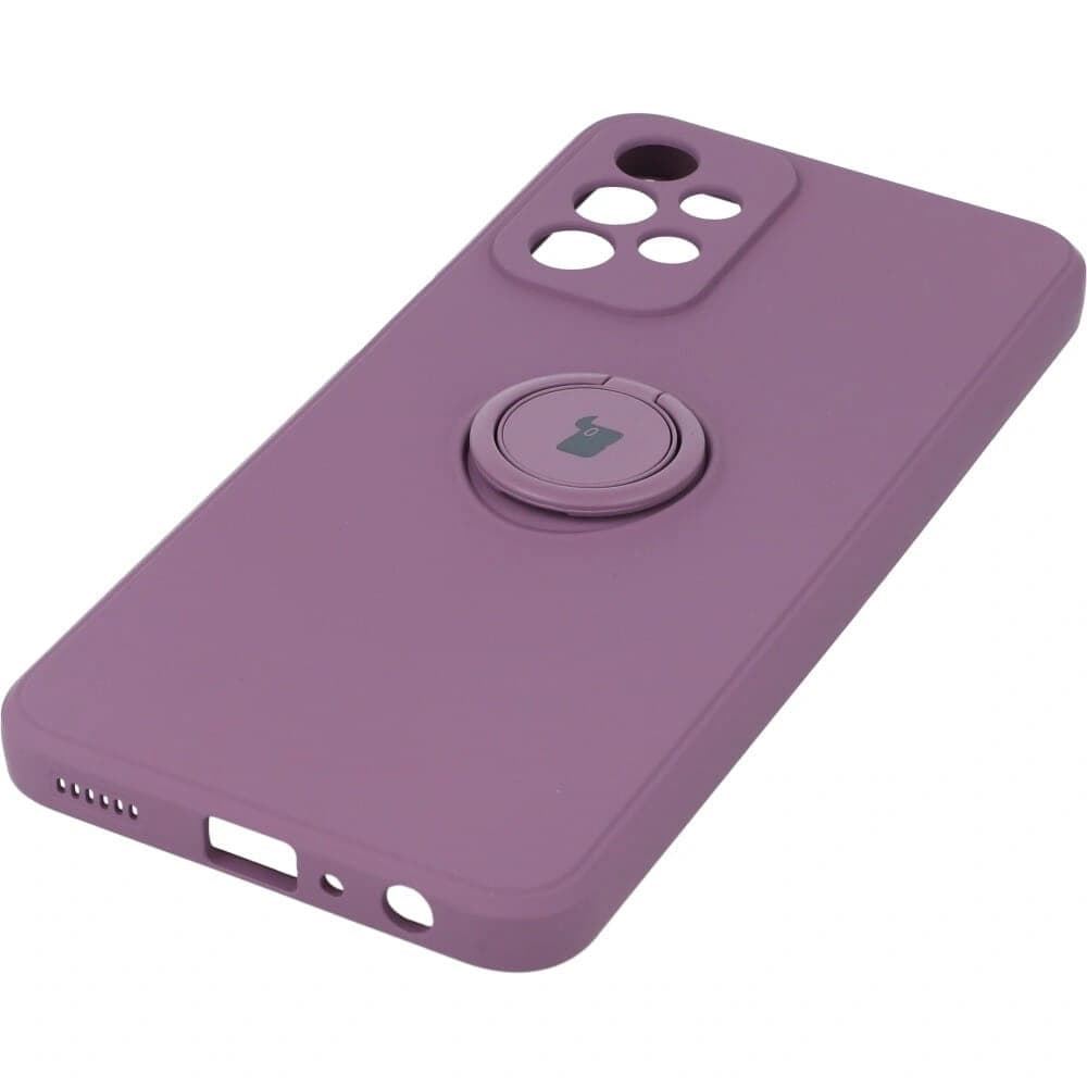Etui Bizon Case Silicone Ring do Galaxy A23 5G / 4G, ciemnofioletowe - 2