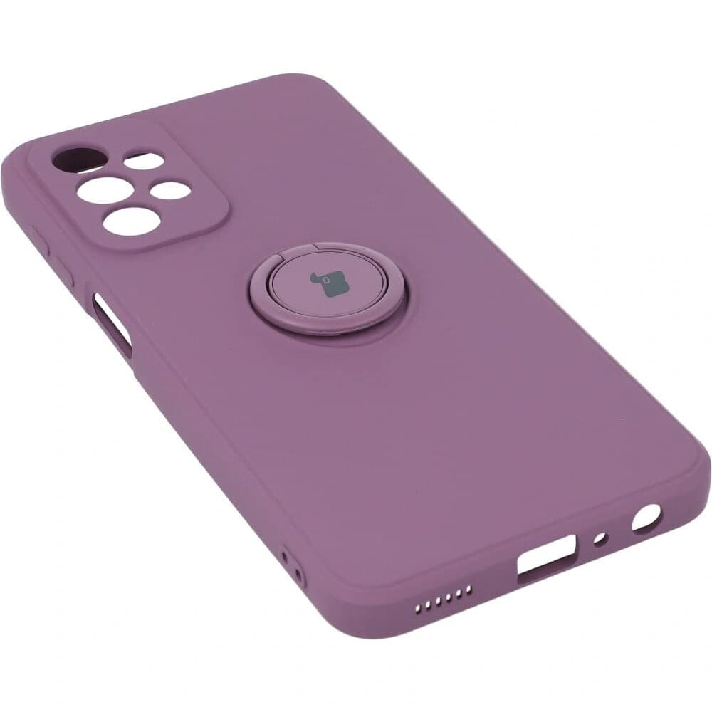 Etui Bizon Case Silicone Ring do Galaxy A23 5G / 4G, ciemnofioletowe - 3