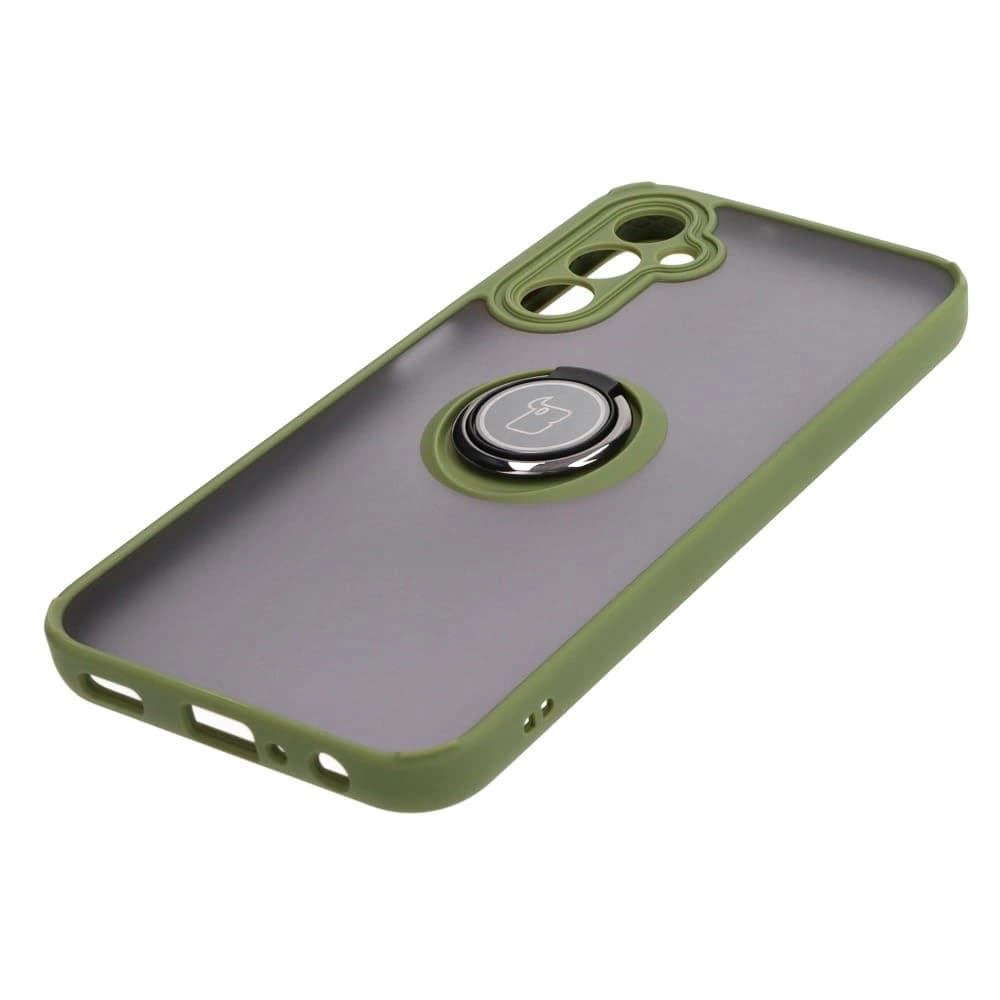 Bizon Case Hybrid Ring Samsung Galaxy A24 4G füstös zöld kerettel - 3