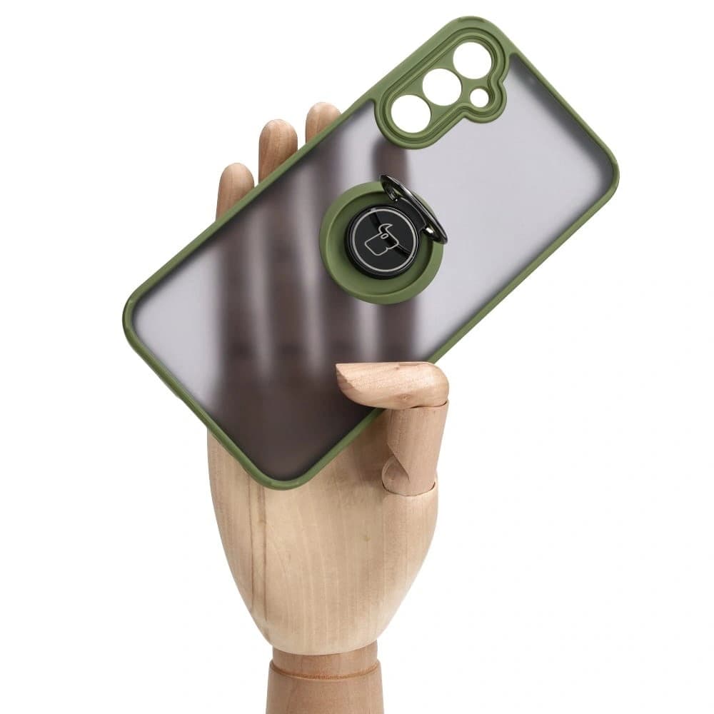 Bizon Case Hybrid Ring Samsung Galaxy A24 4G füstös zöld kerettel - 7