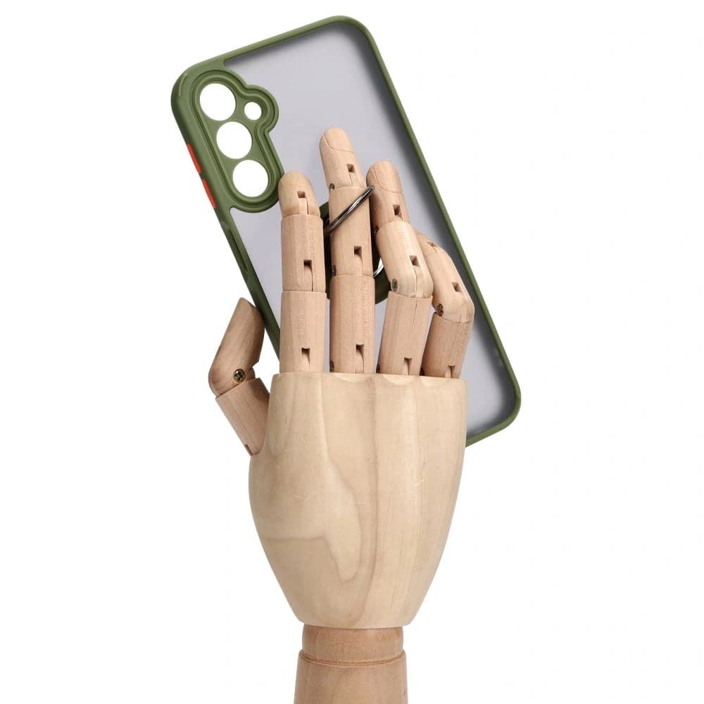 Bizon Case Hybrid Ring Samsung Galaxy A24 4G füstös zöld kerettel - 8