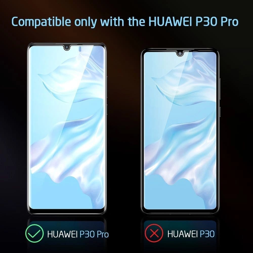 Sklo ESR Glass Huawei P30 Pro Black - 11