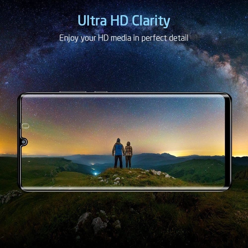 Sklo ESR Glass Huawei P30 Pro Black - 13