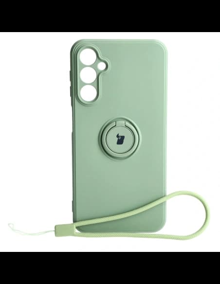 Bizon Case Silicone Ring Sq Samsung Galaxy A24 light green