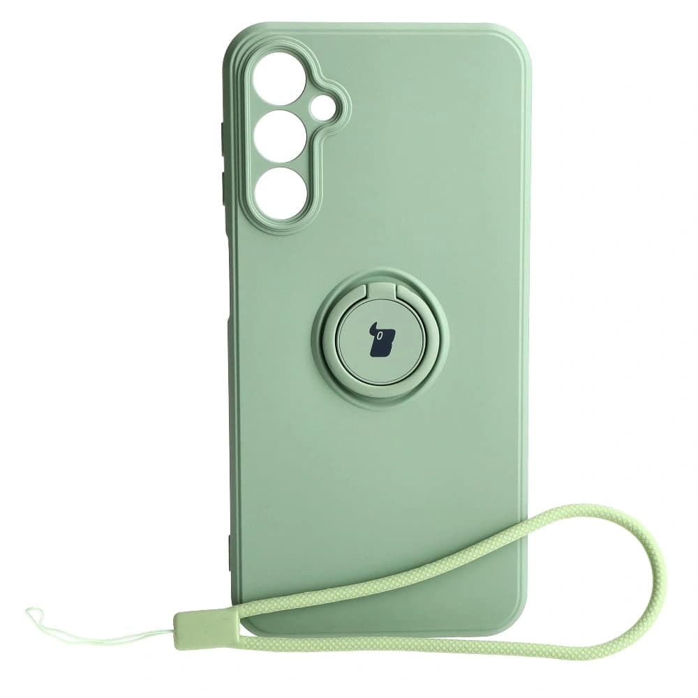 Bizon Case Inel din Silicon Sq Samsung Galaxy A24 verde deschis - 1