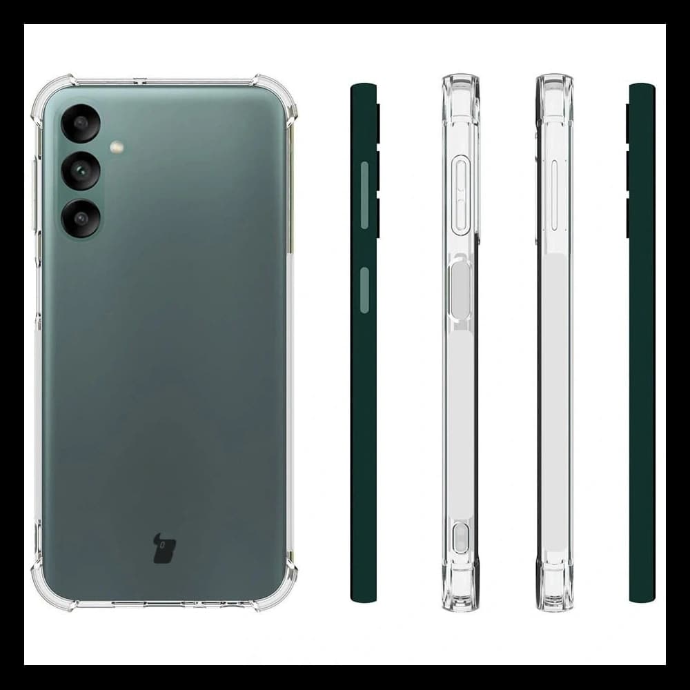 Bizon Case Clear Pack-Hülle + 2x Bildschirmglas + Linsenglas Samsung Galaxy A24 klar - 4