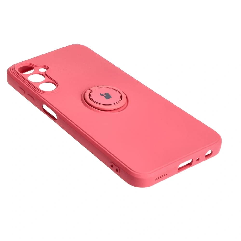 Etui Bizon Case Silicone Ring Sq do Samsung Galaxy A24 špinavá růžová - 4