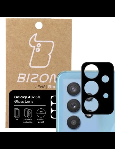 Bizon Glass Lens Samsung Galaxy A32 5G [2 PACK]