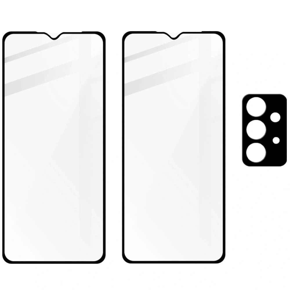 BIZON Edge Pack 2x screen glass + camera glass Samsung Galaxy A32 5G - 5