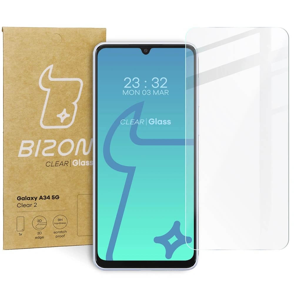 Bizon Glass Clear 2 Samsung Galaxy A34 5G - 1