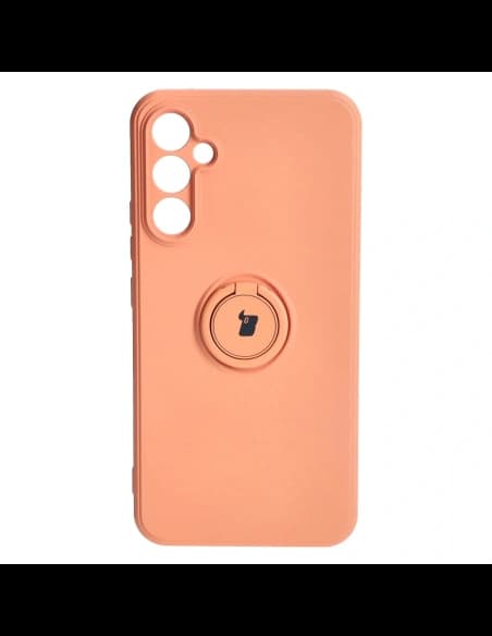 Etui Bizon Case Silicone Ring Sq do Samsung Galaxy A34 5G, pomarańczowe