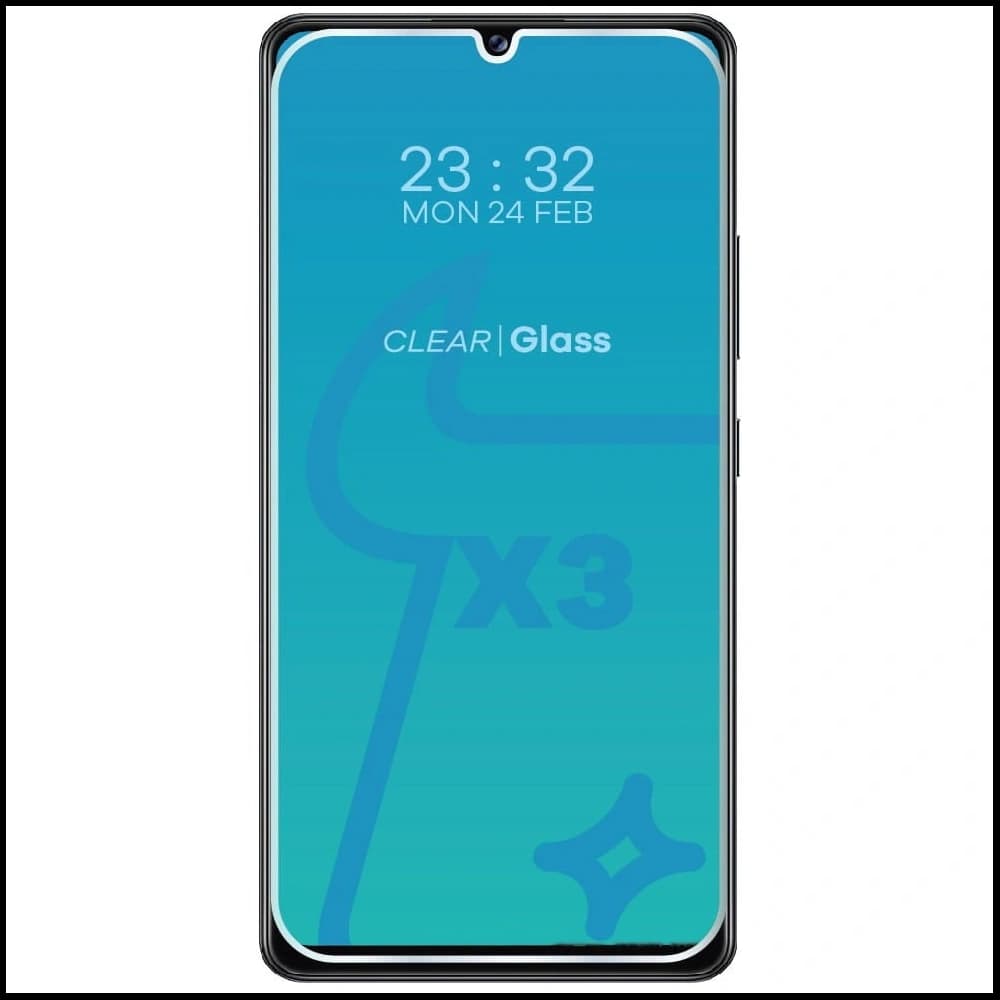 Szkło hartowane Bizon Glass Clear - 3 szt. + obiektyw, Galaxy A42 5G - 3