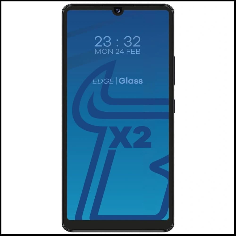 Bizon Glass Edge 2x tempered glass + lens protection Samsung Galaxy A42 5G black - 3