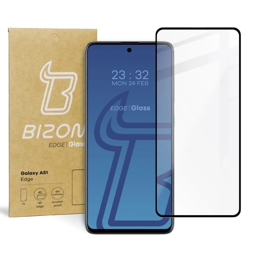 Bizon Glass Edge Samsung Galaxy A51 black - 1