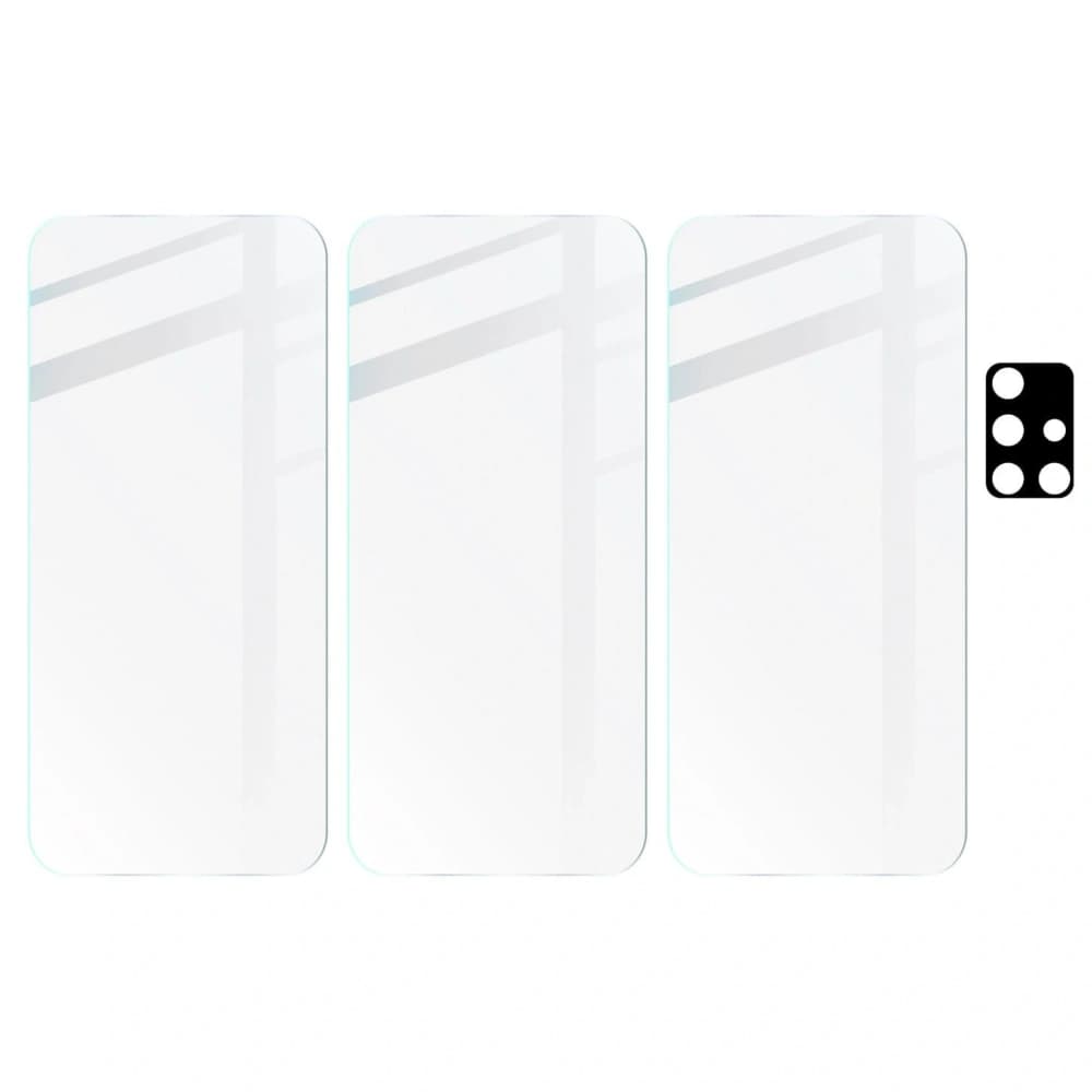 Bizon Glass Clear 3x sticlă temperată + sticlă pentru lentilă Samsung Galaxy A51 - 5