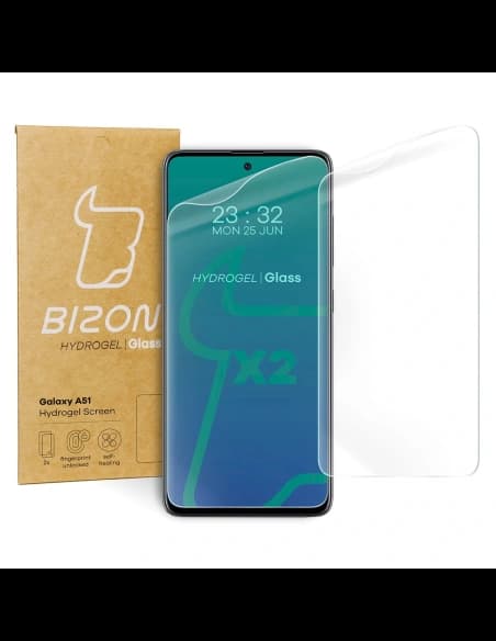 Folie hydrogelové na displej Bizon Glass Hydrogel Samsung Galaxy A51 [2 PACK]