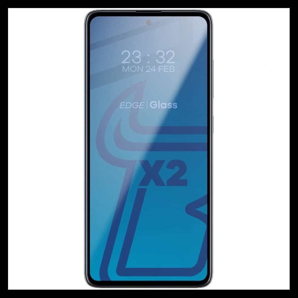 Szkło hartowane Bizon Glass Edge - 2 sztuki + ochrona na obiektyw, Galaxy A51, czarne - 3
