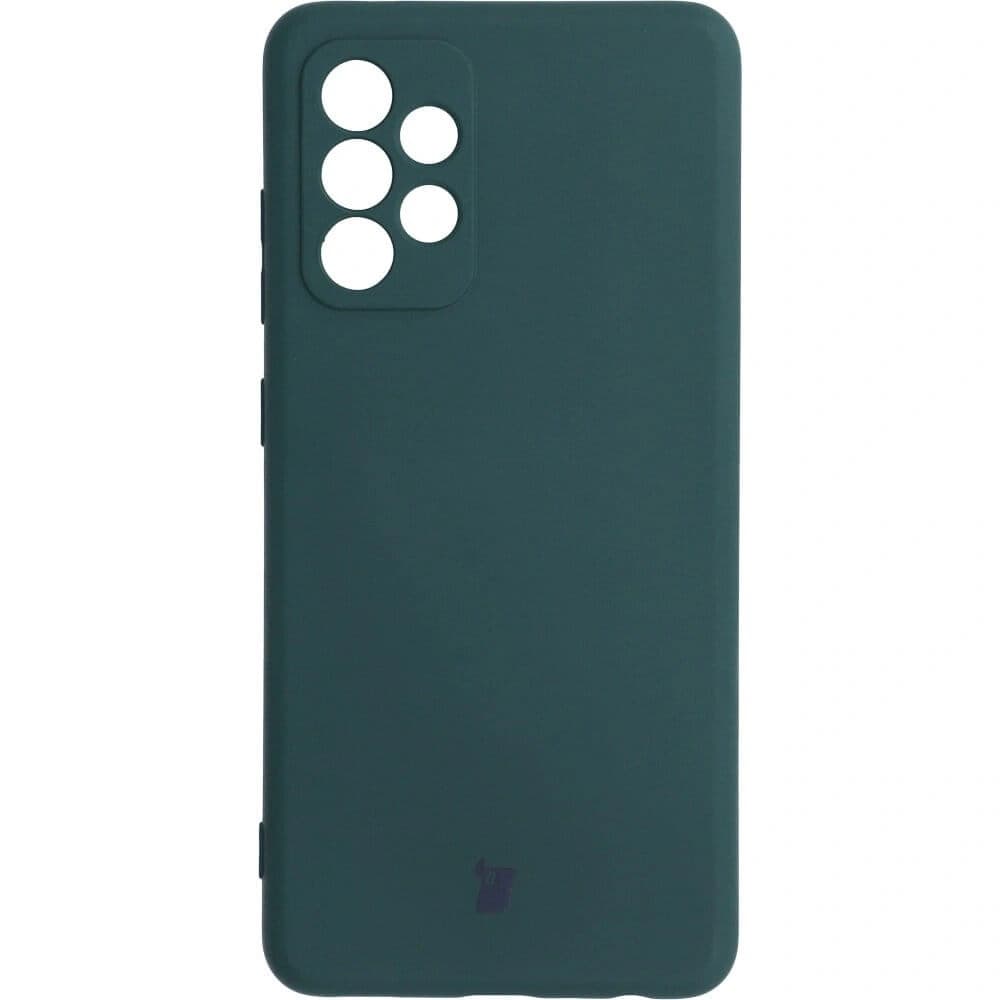 Bizon Case Silicone Samsung Galaxy A52s 5G A52 5G A52 4G verde închis - 1