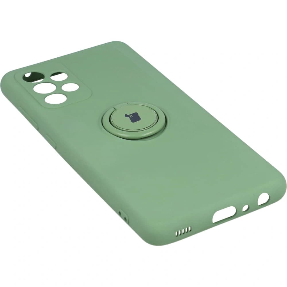Etui Bizon Case Silicone Ring do Galaxy A52s, A52 5G/4G, jasnozielone - 3