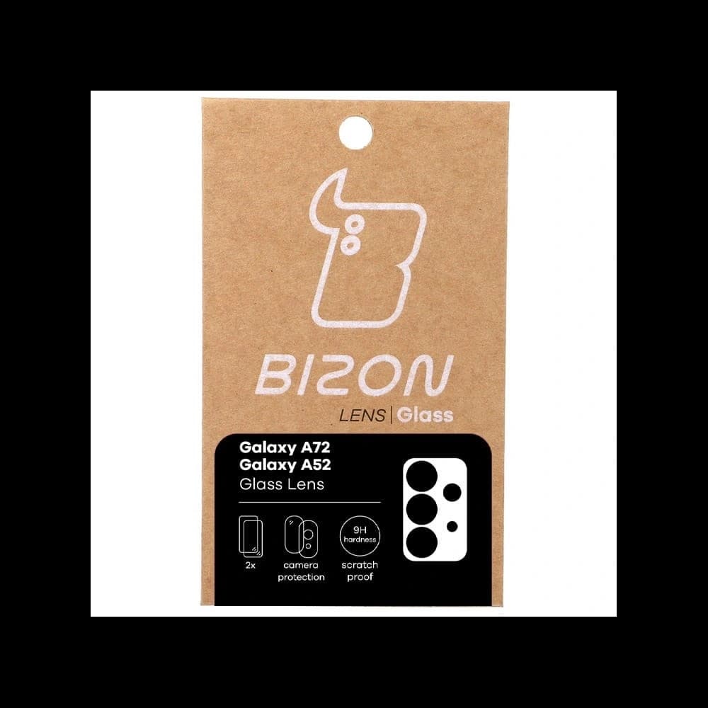 Bizon Glaslinse Samsung Galaxy A52s 5G A52 4G/5G A72 4G/5G [2 PACK] - 5