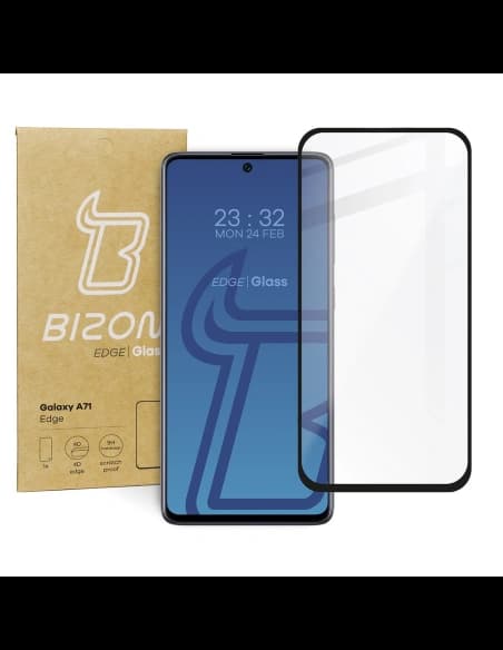 Bizon Glass Edge Samsung Galaxy A71 fekete