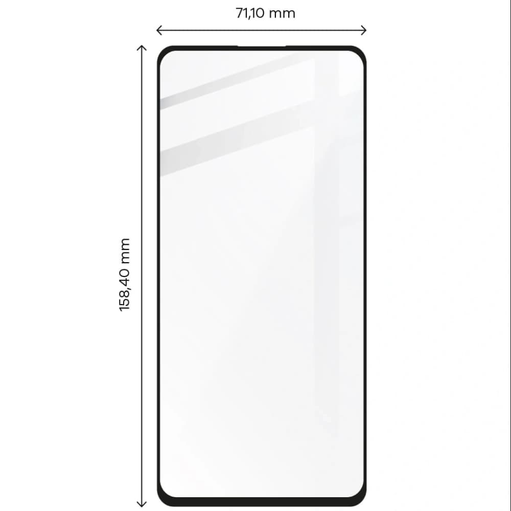 Bizon Glass Edge 2x tempered glass + lens protection Samsung Galaxy A72 5G black - 2