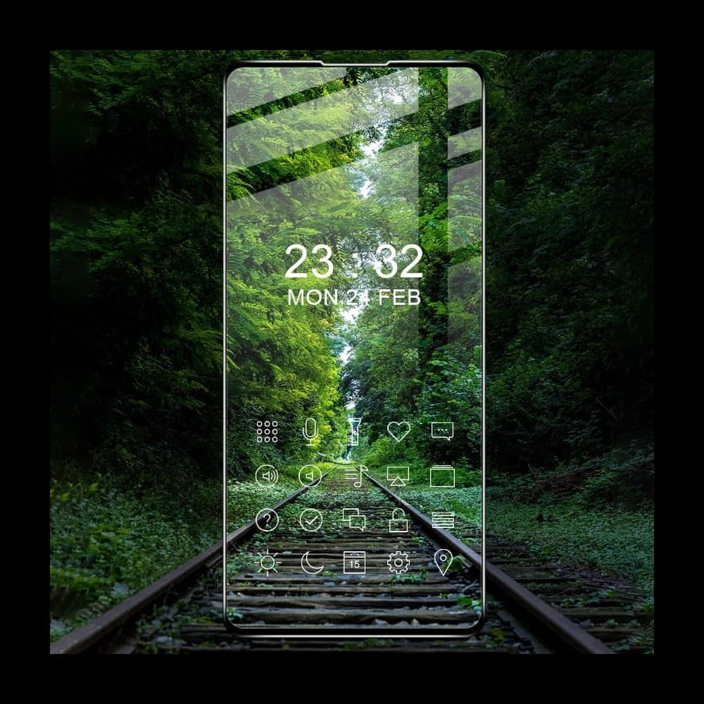 Bizon Glass Edge 2x tempered glass + lens protection Samsung Galaxy A72 5G black - 6