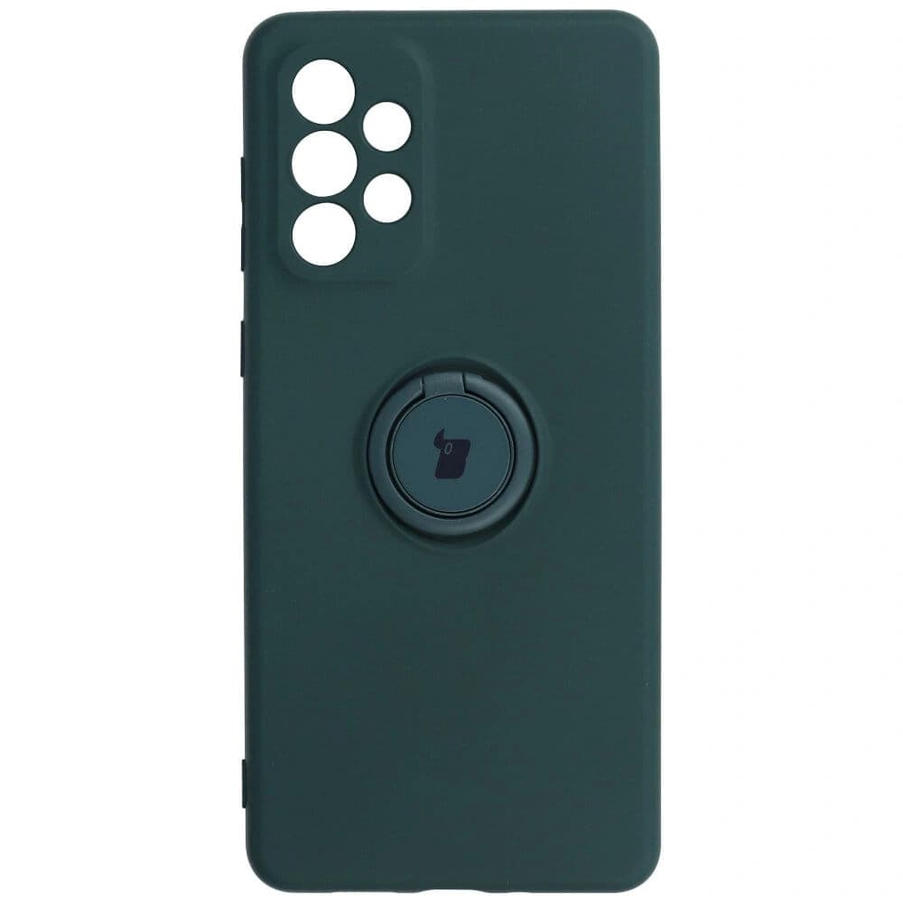 Bizon Case Silicone Ring Samsung Galaxy A73 5G dark green - 1