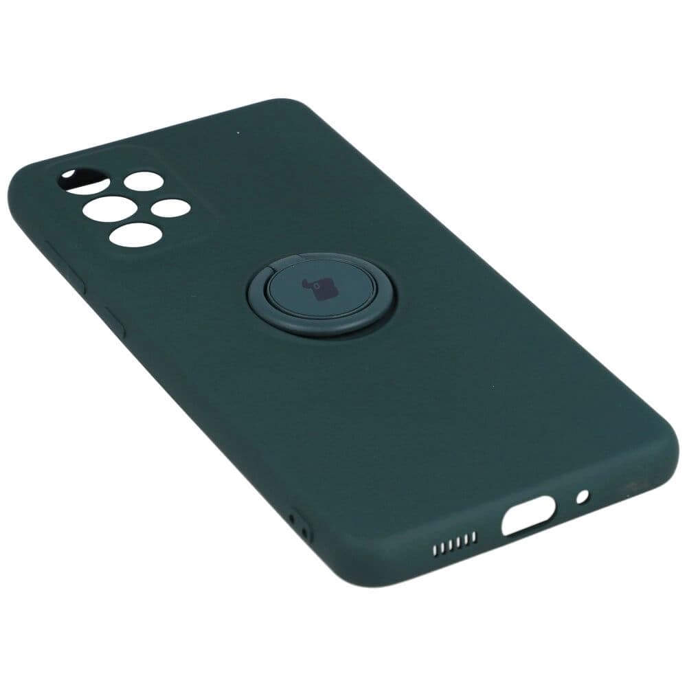 Bizon Case Silicone Ring Samsung Galaxy A73 5G dark green - 3