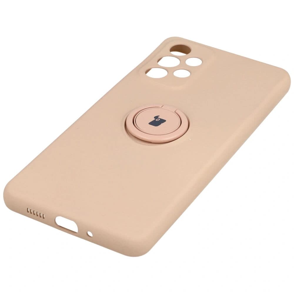 Bizon Caz Inel din Silicon Samsung Galaxy A73 5G roz deschis - 2