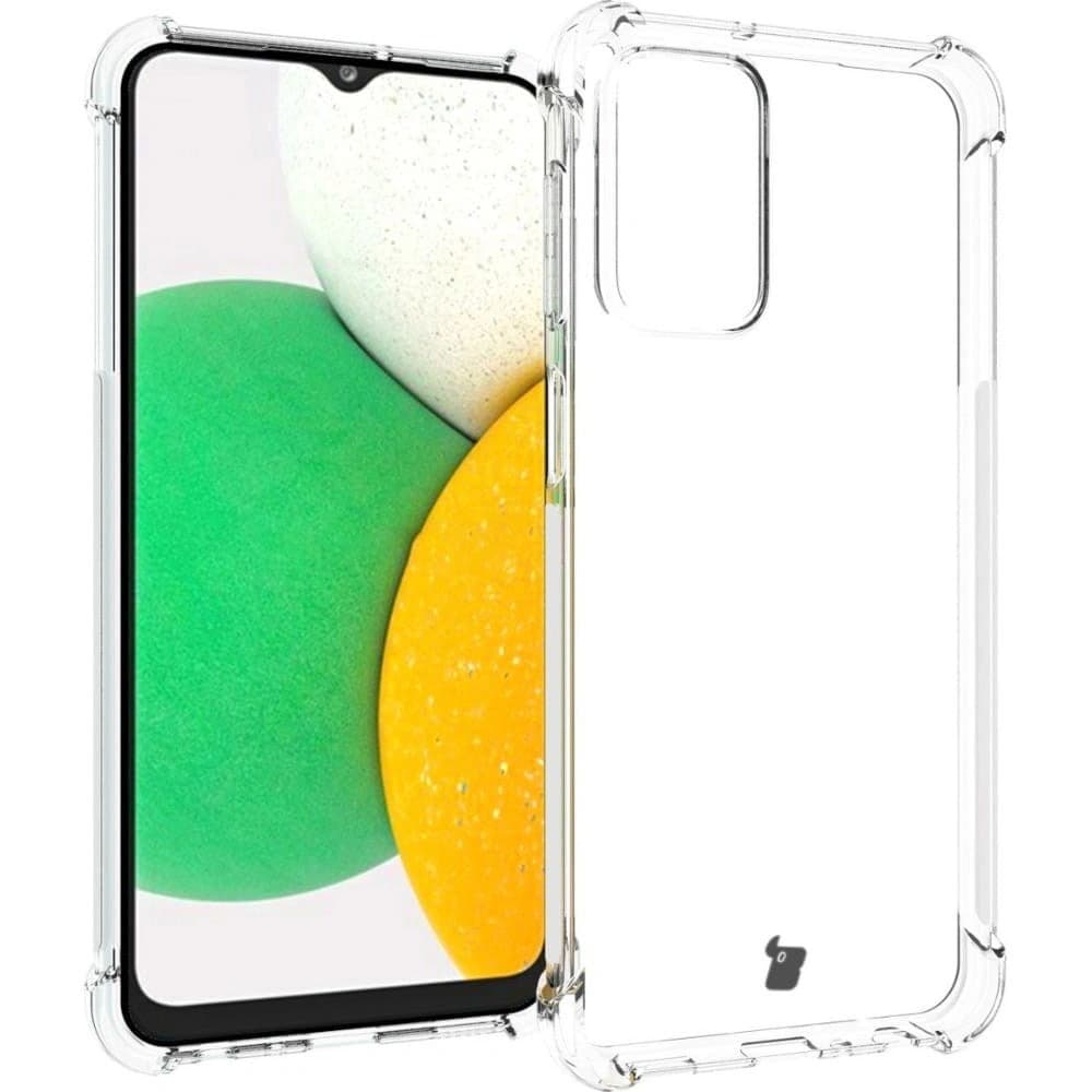 Bizon Case Clear Pack tok + 2x kijelző üveg + lencse üveg Samsung Galaxy M13 / M23 5G átlátszó - 3