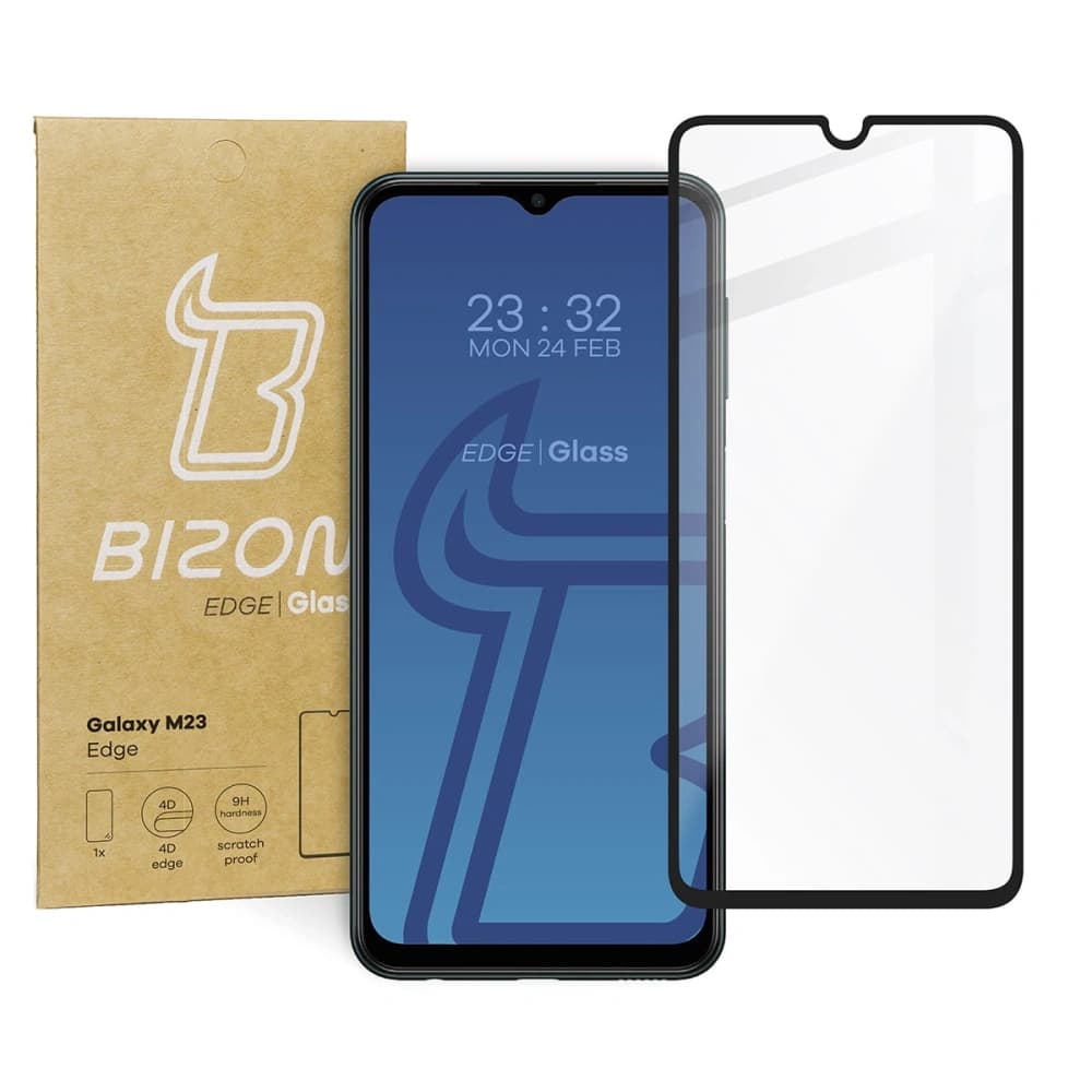 Tvrzené sklo Bizon Glass Edge pro Samsung Galaxy M13 / M23 5G černé - 1