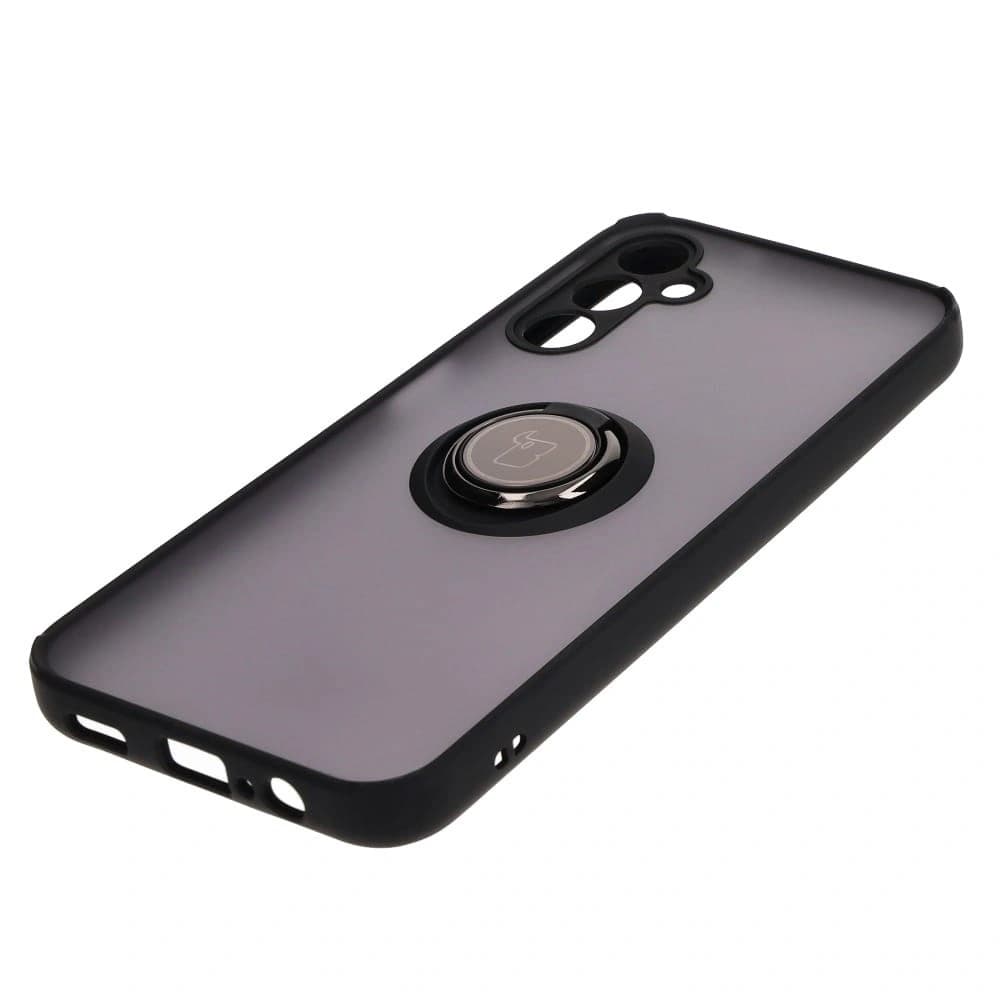 Bizon Case Hybrid Ring Samsung Galaxy M14 5G smoky with a black frame - 3