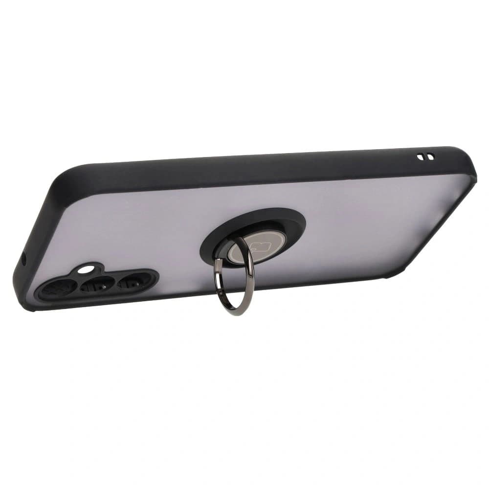 Bizon Case Hybrid Ring Samsung Galaxy M14 5G smoky with a black frame - 5