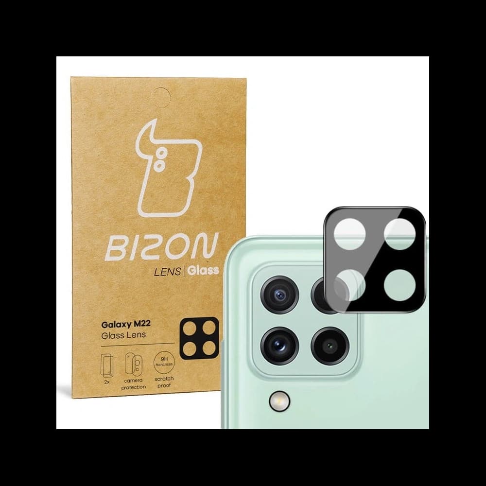 Bizon Glaslinse Samsung Galaxy A22 4G / M22 [2 PACK] - 1