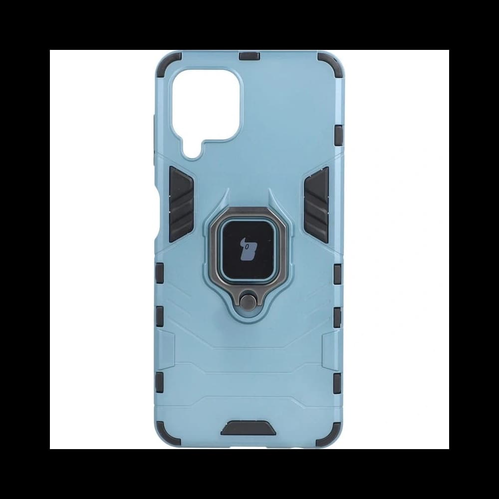 Etui Bizon Case Armor Ring do Galaxy A22 4G / M22, niebieskie - 1