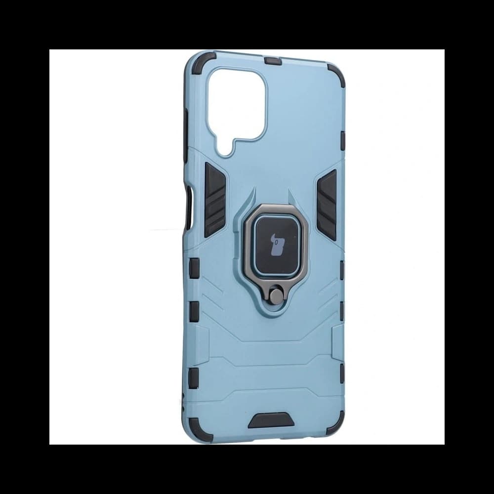 Etui Bizon Case Armor Ring do Galaxy A22 4G / M22, niebieskie - 2
