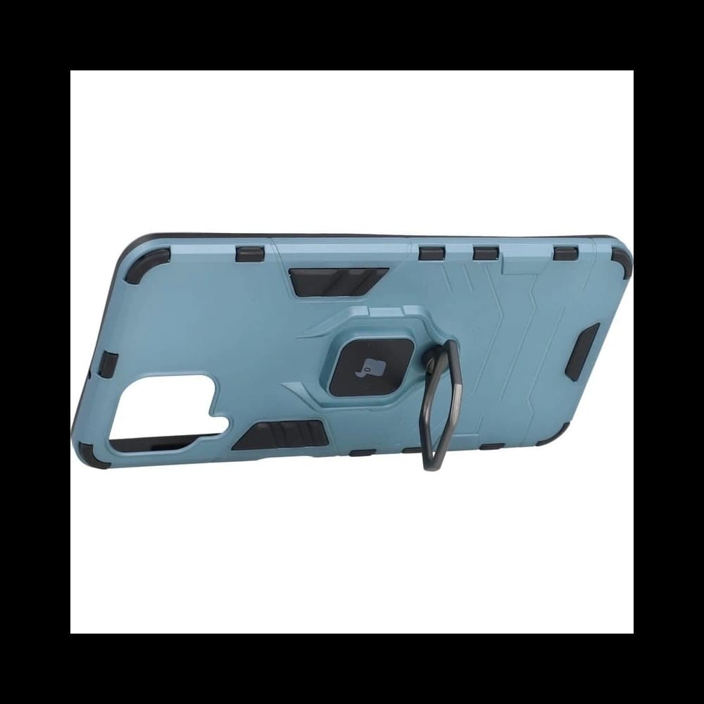Etui Bizon Case Armor Ring do Galaxy A22 4G / M22, niebieskie - 3