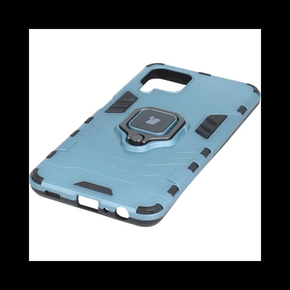 Etui Bizon Case Armor Ring do Galaxy A22 4G / M22, niebieskie - 4