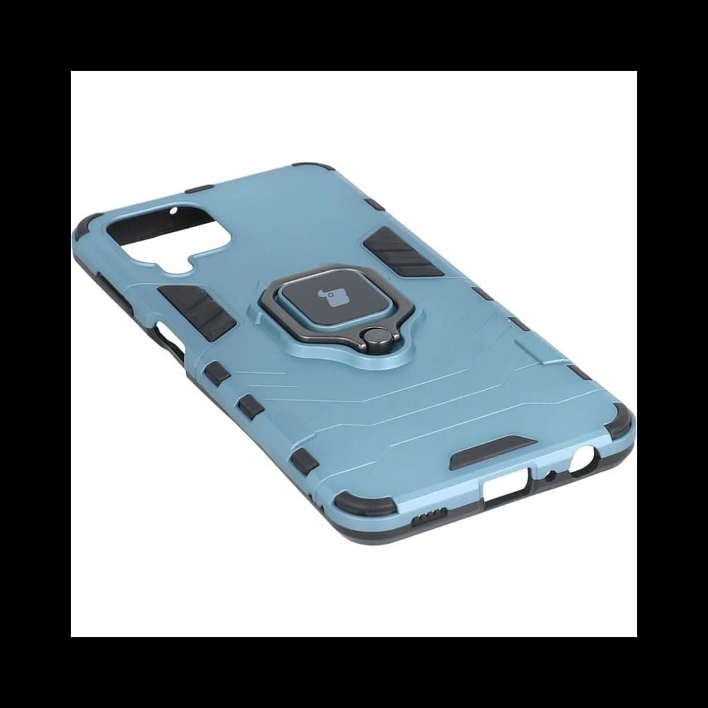 Etui Bizon Case Armor Ring do Galaxy A22 4G / M22, niebieskie - 5