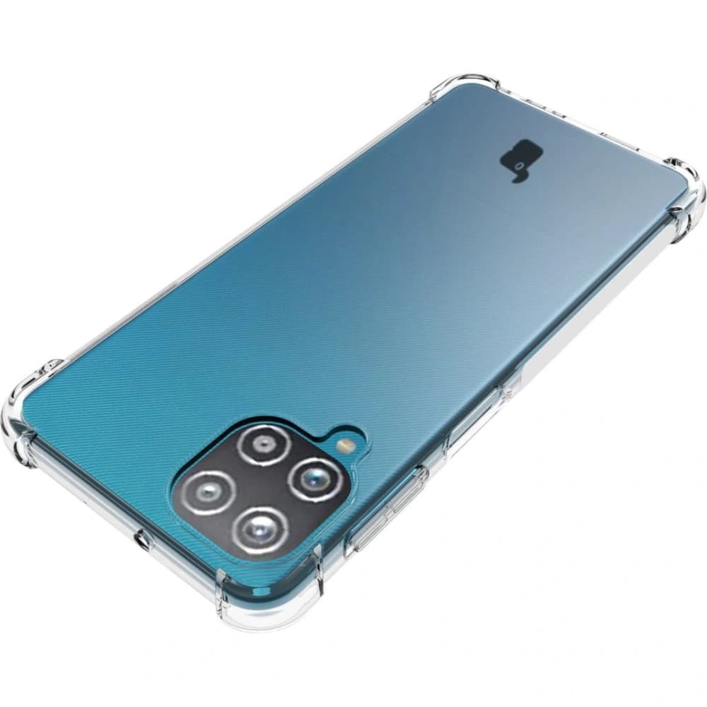 Bizon Case Clear Pack tok + 2x kijelző üveg + lencse üveg Samsung Galaxy A22 4G / M22 átlátszó - 6