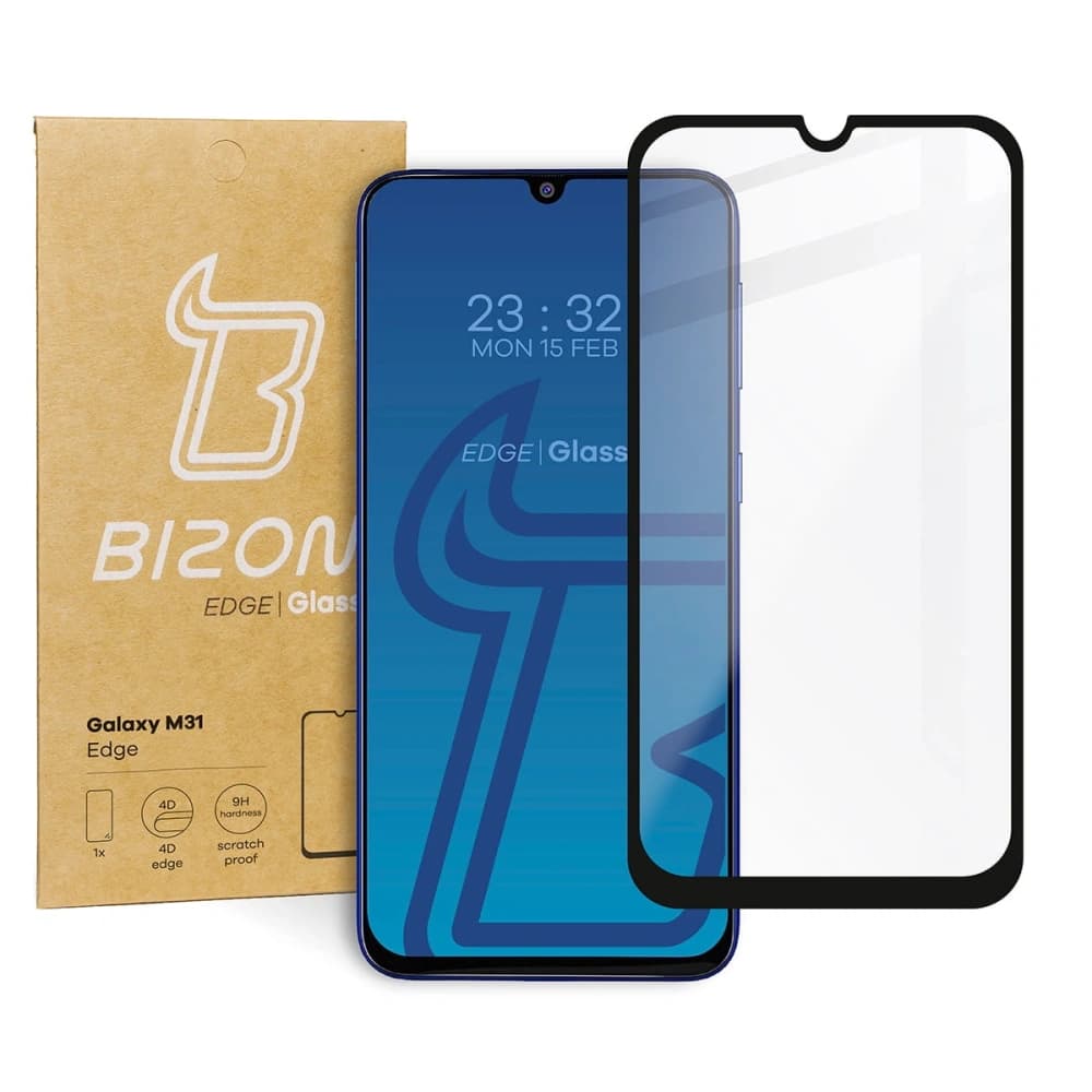 Bizon Glass Edge Samsung Galaxy M31 fekete - 1